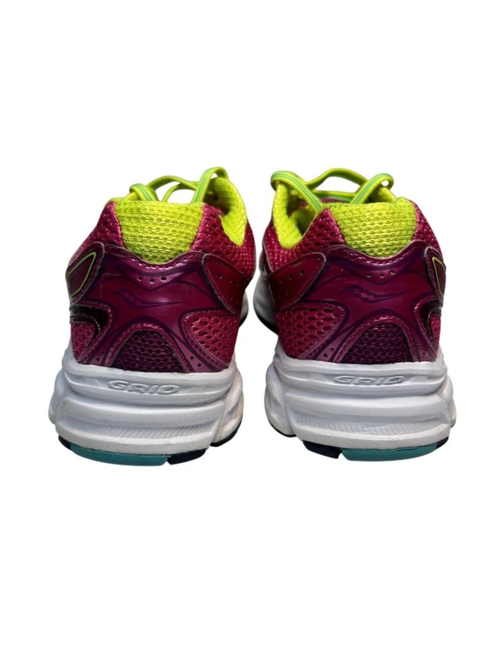 Saucony Cohesion 6 Women’s Athletic Running Shoes Pink/Yellow Size 8 - Picture 6 of 11